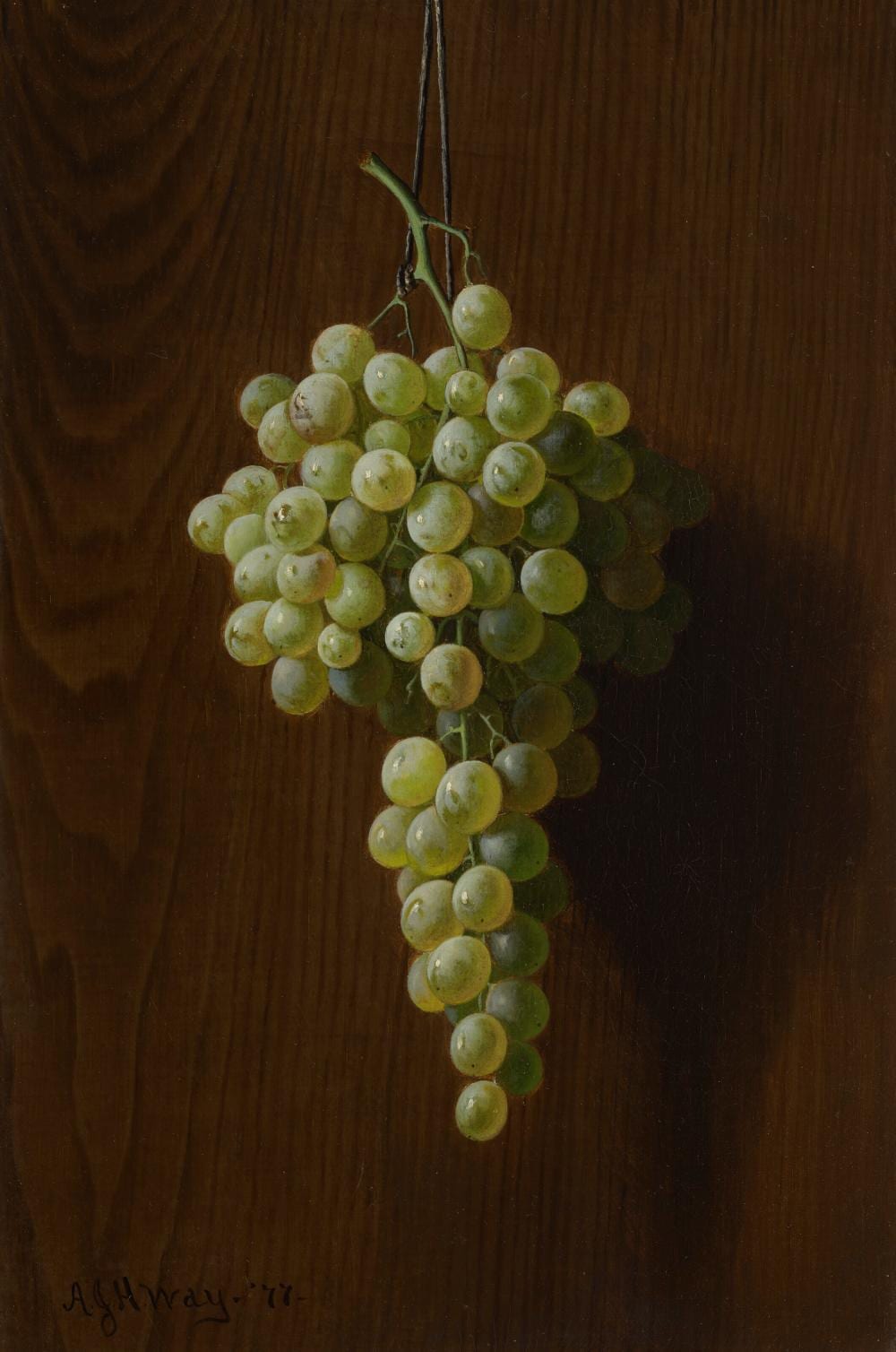 Andrew John Henry Way comparable auction result: andrew john henry way 1826 1888 grapes oil on canvas18 x 12 in 45 7 x