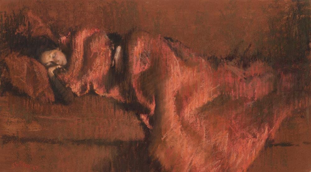 aaron shikler b 1922 sleeping figure pastel on paperboard7 7 8 x 13 7 · Christie's · 2026-01-27 Aaron Shikler comparable auction result: aaron shikler b 1922 sleeping figure pastel on paperboard7 7 8 x 13 7