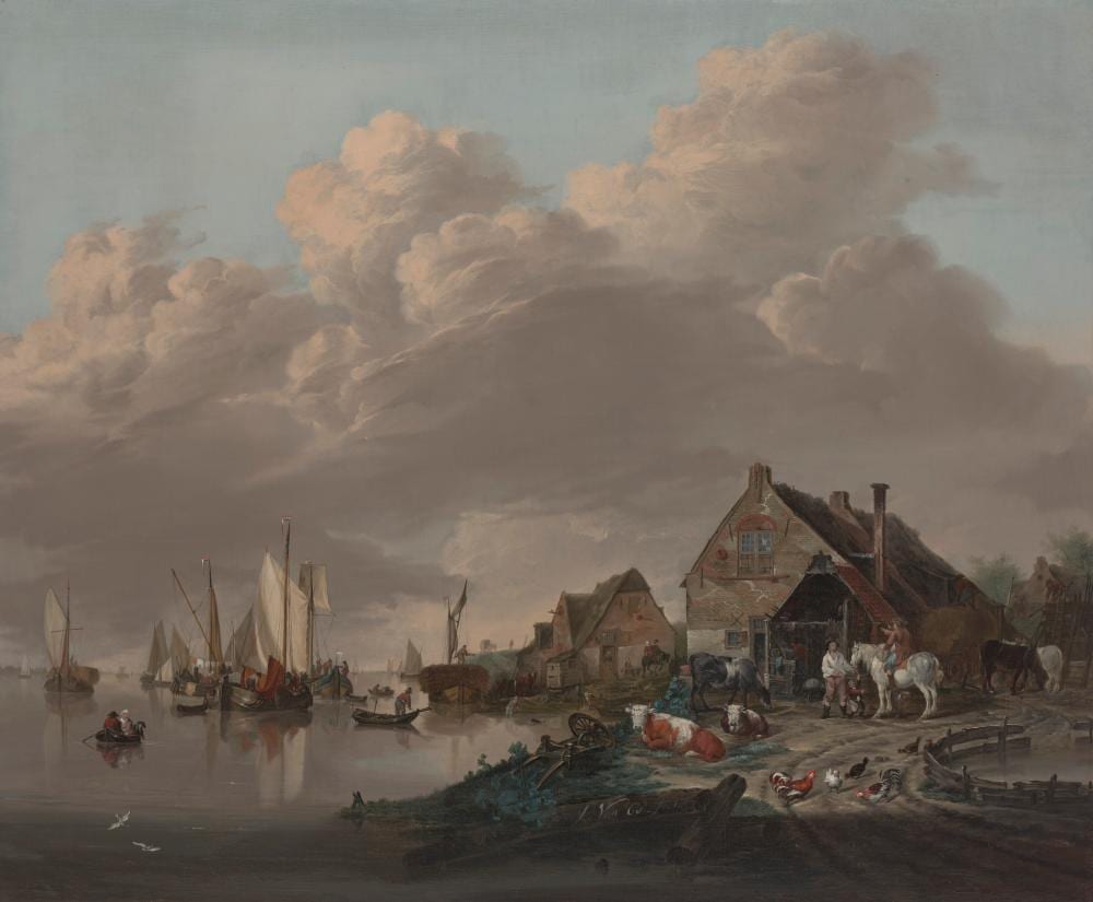 Jan van Os comparable auction result: jan van os middelharnis 1744 1808 the hague a river landscape with saili