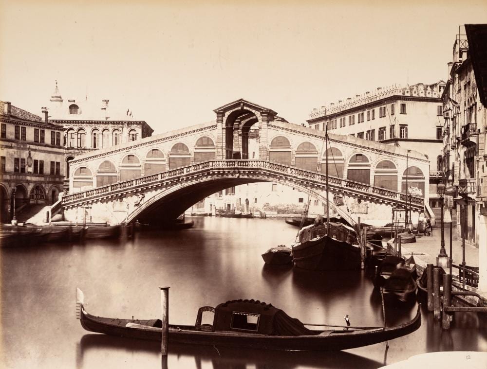 Carlo Naya comparable auction result: carlo naya 1816 1882 venezia ponte di rialto 1860s 1870s