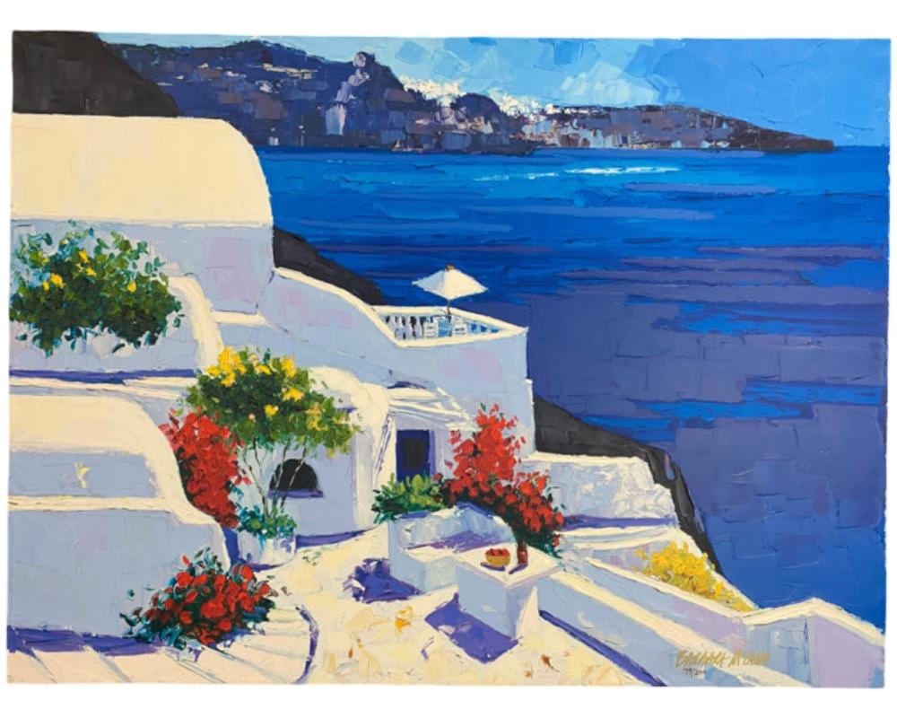 barbara mccann signed greek isles ii · Monarch Auction and Estate Services · 2026-01-04 Barbara McCann comparable auction result: barbara mccann signed greek isles ii