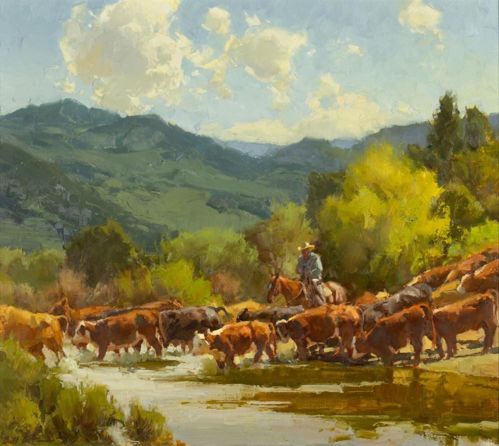 Bill Anton comparable auction result: bill anton b 1957 silver creek crossing