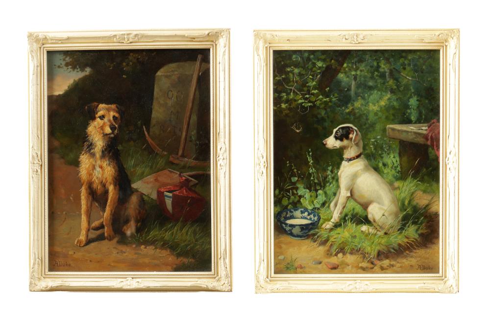Alfred Duke comparable auction result: alfred duke british 1863 1905 a pair of oils on canvas