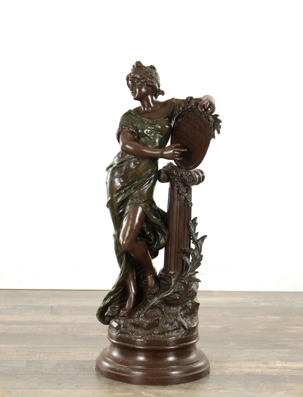 Louis Auguste Moreau comparable auction result: louis auguste moreau french 1855 1919 a large 19th century bronzed metal figural sculpture