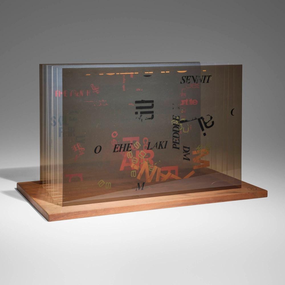 john cage not wanting to say anything about marcel plexigram ii · Los Angeles Modern Auctions · 2026-01-07 John Cage comparable auction result: john cage not wanting to say anything about marcel plexigram ii