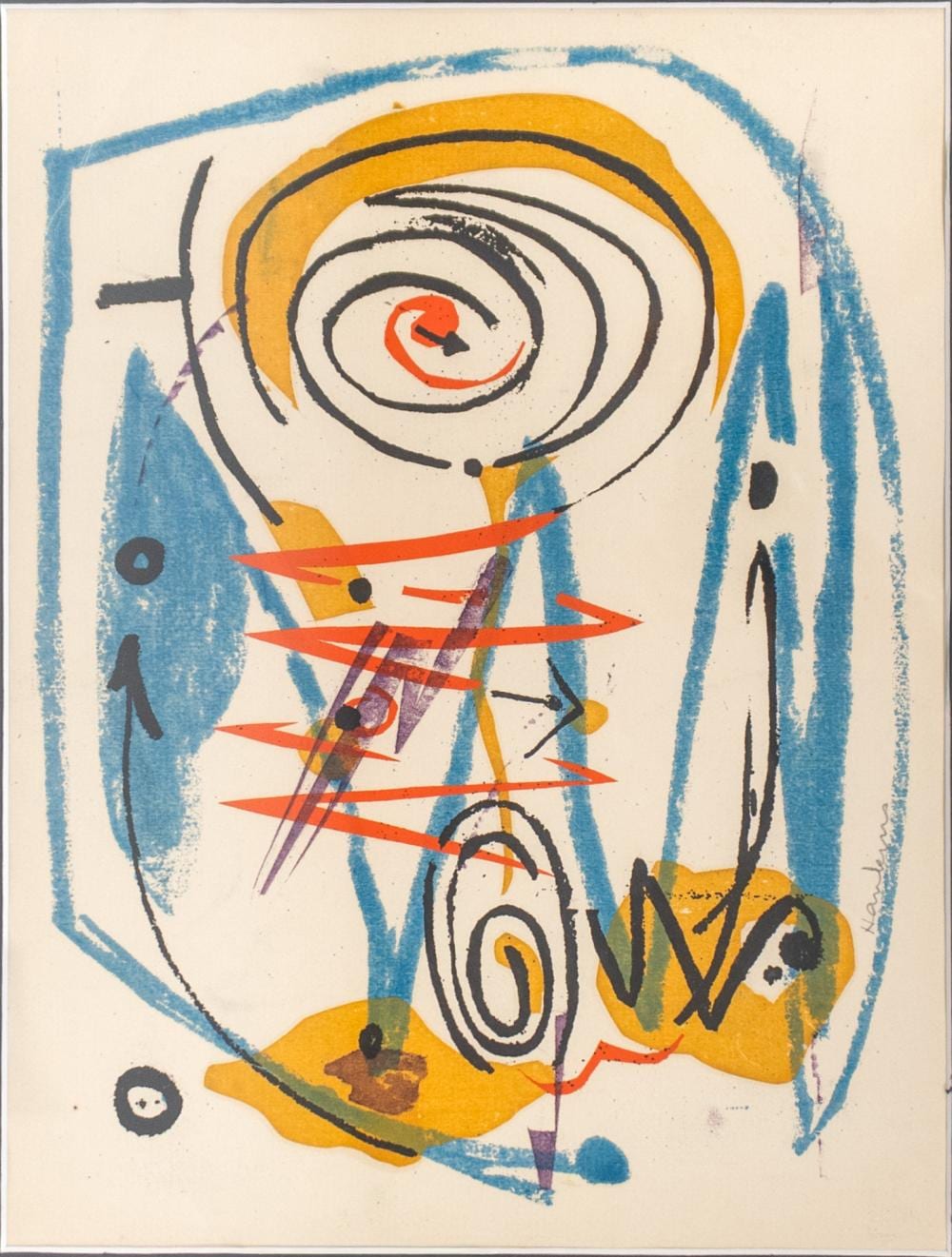 abraham p hankins american 1904 1963 abstract lithograph frame 22 x 18 in 55 9 x 45 7 cm · Weschler's · 2026-01-06 Abraham P Hankins comparable auction result: abraham p hankins american 1904 1963 abstract lithograph frame 22 x 18 in 55 9 x 45 7 cm