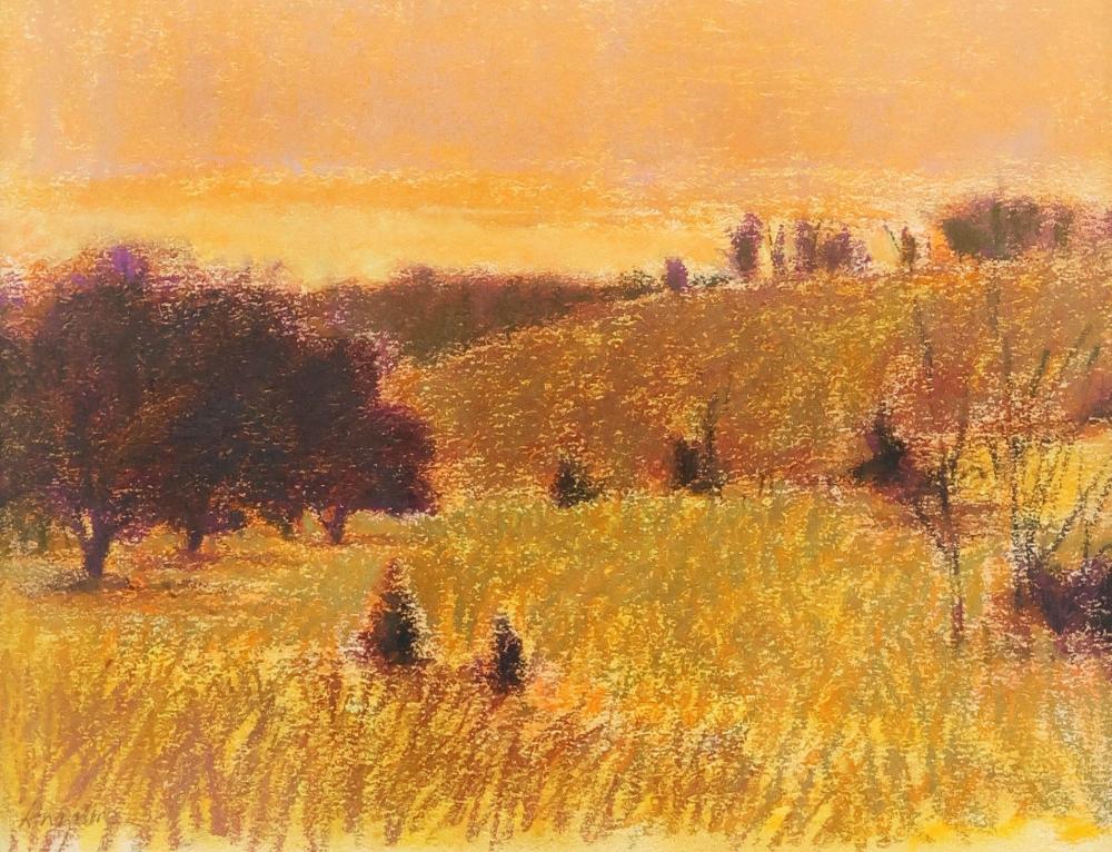 William Anzalone comparable auction result: william anzalone b 1935 framed pastel landscape
