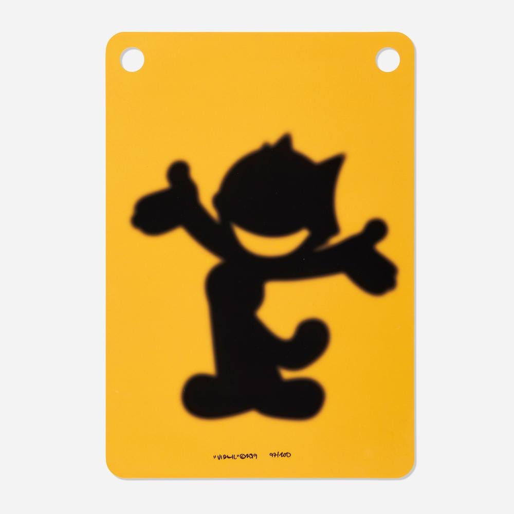 Virgil Abloh comparable auction result: virgil abloh felix the cat