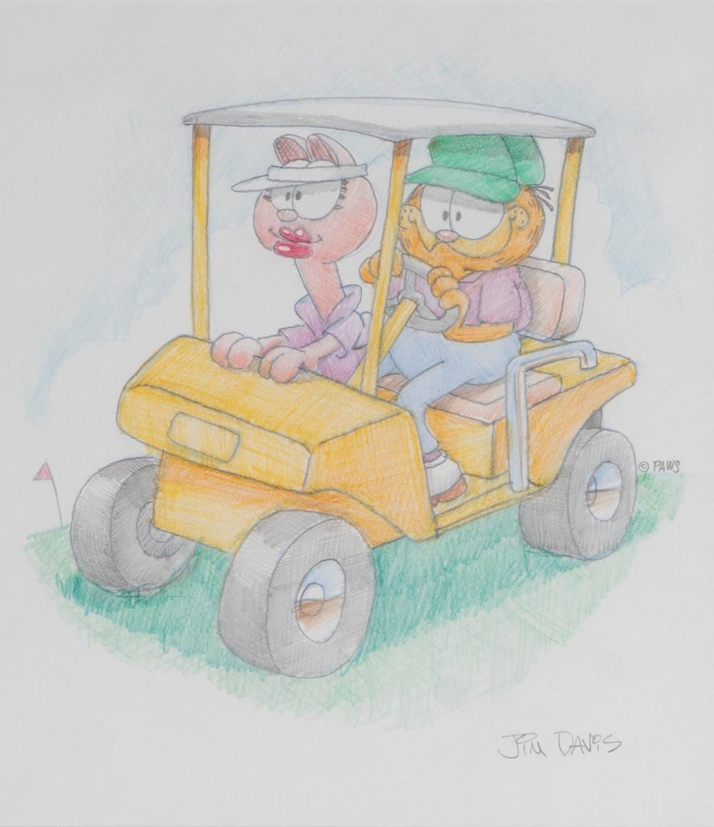Jim Davis comparable auction result: jim davis b 1945 indiana american cartoonist and illustrator