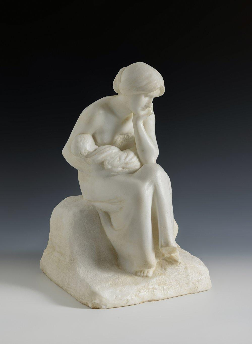 Josep Llimona Bruguera comparable auction result: josep llimona bruguera barcelona 1864 1934 maternity c 1924 marble signed