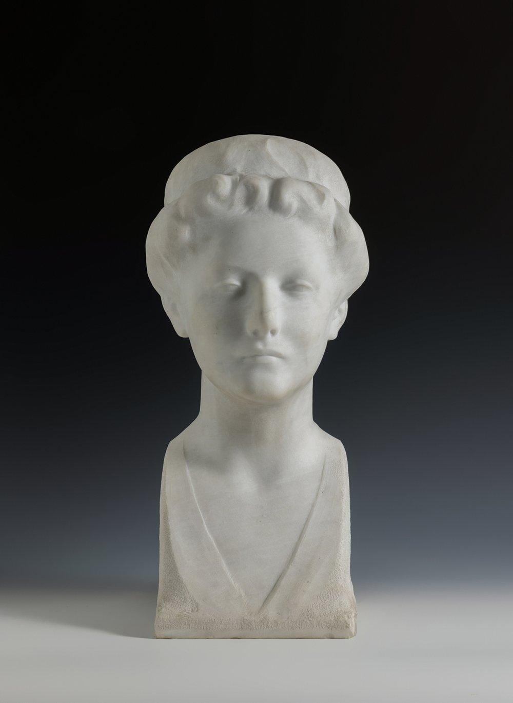 Enric Casanovas Roy comparable auction result: enric casanovas roy barcelona 1882 1948 bust of anita sol de imbert c 1939 marble signed