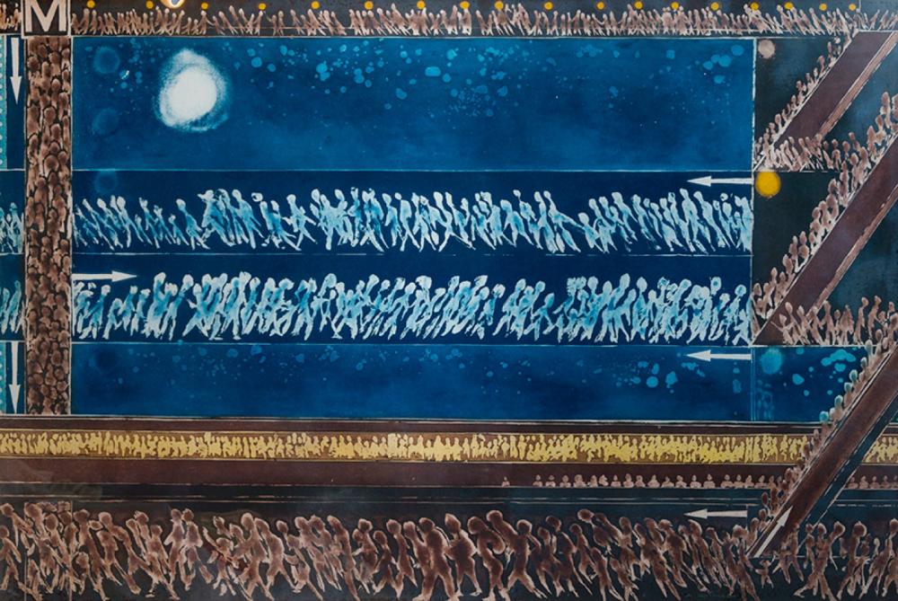 Nemesio Antúnez Zañartu comparable auction result: luis nemesio ant nez za artu santiago 1918 1993 untitled 1988 etching print run of 99 copies provenance fund of the disappeared varron gallery