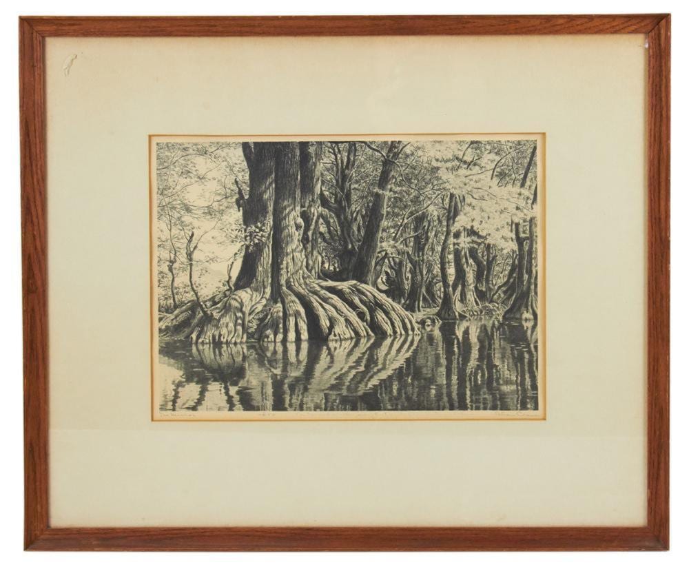 Alan Crane comparable auction result: alan crane the mirror lithograph