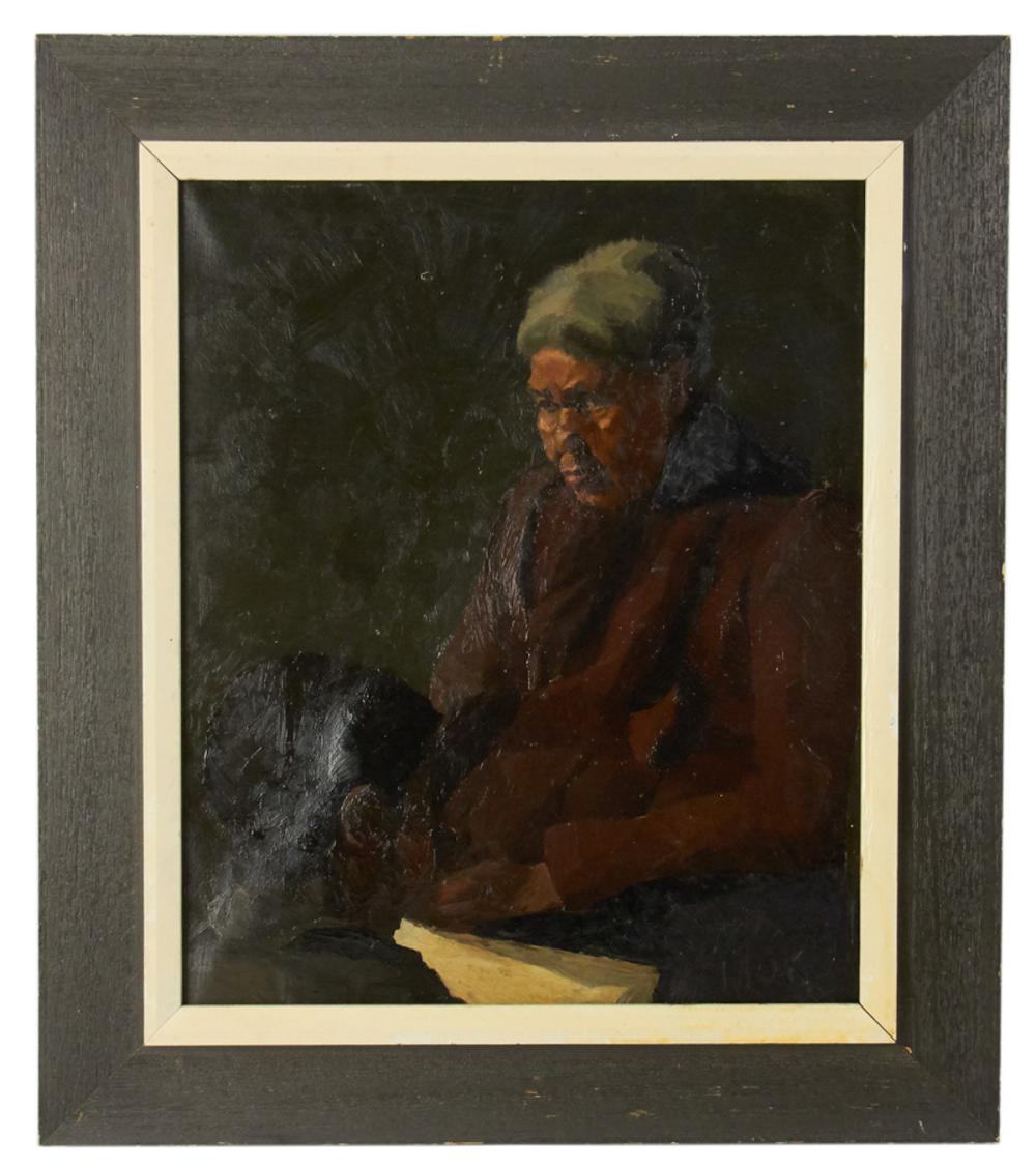 George Benjamin Luks comparable auction result: george luks portrait oil on canvas