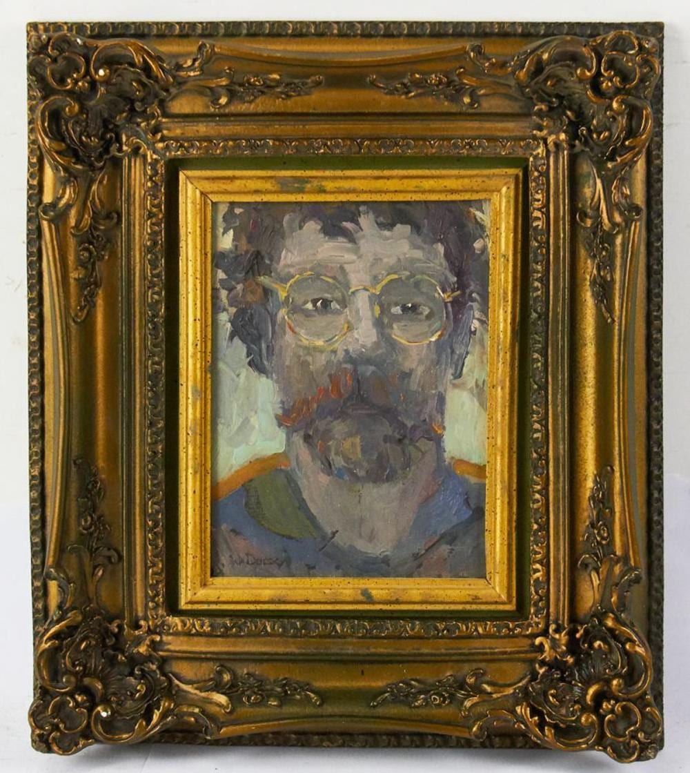 William Ballantine Dorsey comparable auction result: william ballantine dorsey self portrait oil on canvas