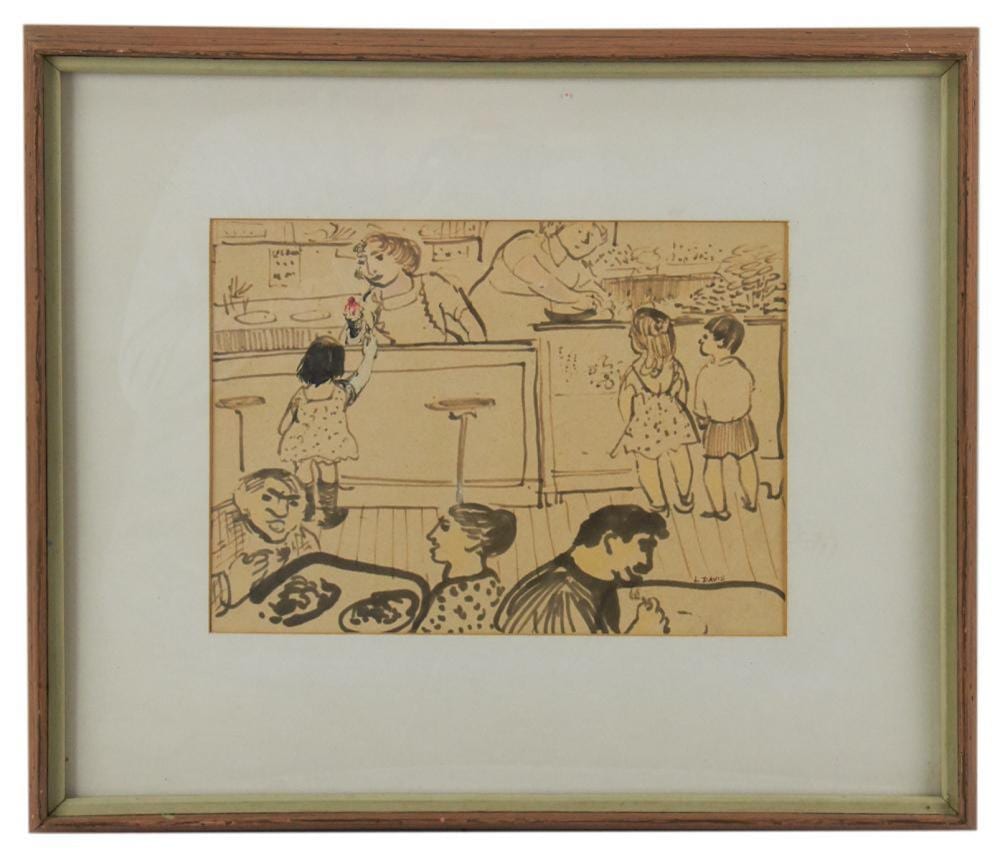 Lois Davis comparable auction result: lois davis america indiana c1929 with a cherry on top