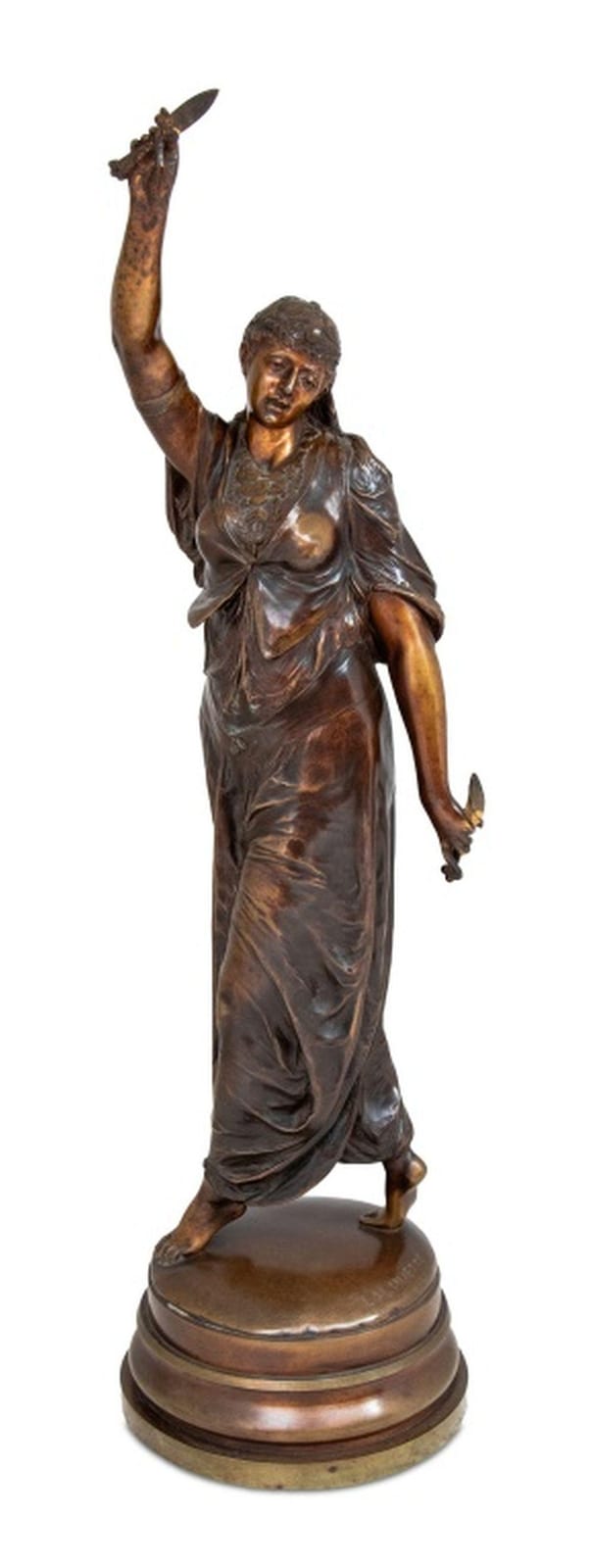 Auguste Louis Lalouette comparable auction result: auguste louis lalouette la danseuse bronze
