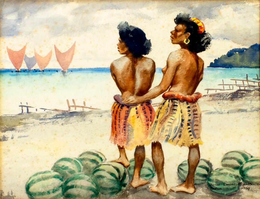 John Lavalle comparable auction result: john lavalle ma ny 1896 1971 watercolor painting