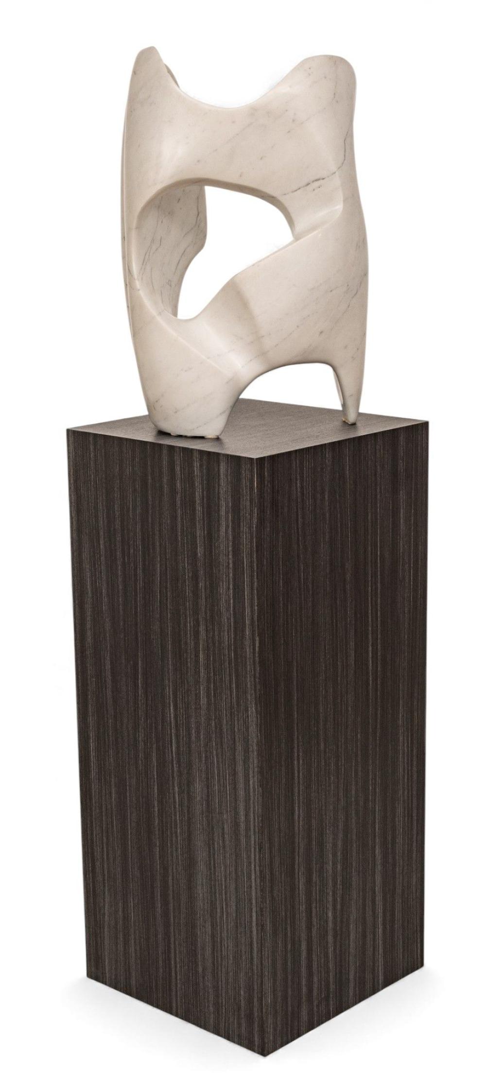 Robert Winslow comparable auction result: robert winslow american b 1950 carved marble sculpture with pedestal 1987 h 26 w 16 depth 12