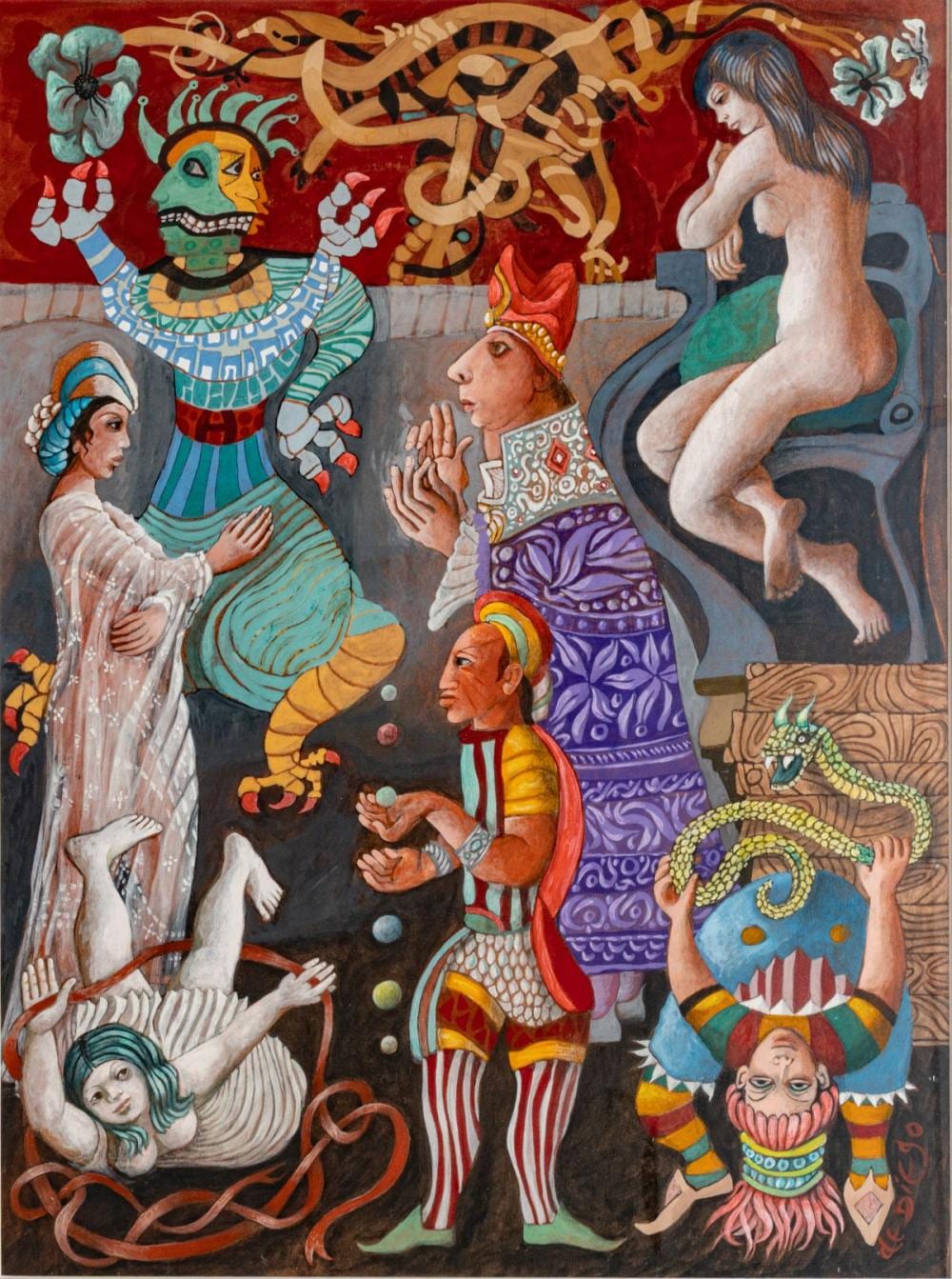 julio de diego spanish american 1900 1979 watercolor and gouache h 23 w 17 frame size h 32 5 w 26 5 · DuMouchelles · 2026-01-23 Julio De Diego comparable auction result: julio de diego spanish american 1900 1979 watercolor and gouache h 23 w 17 frame size h 32 5 w 26 5
