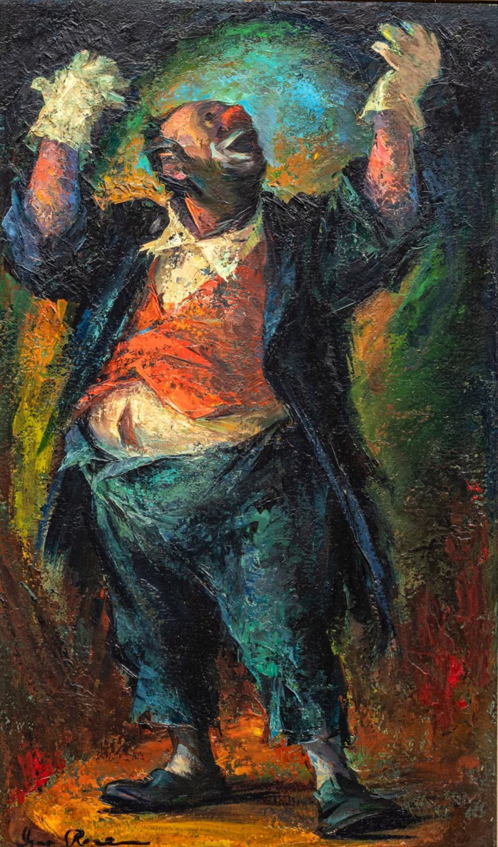 Iver Rose comparable auction result: iver rose american 1899 1972 oil on masonite the winner h 20 w 12 frame size h 29 25 w 21 5