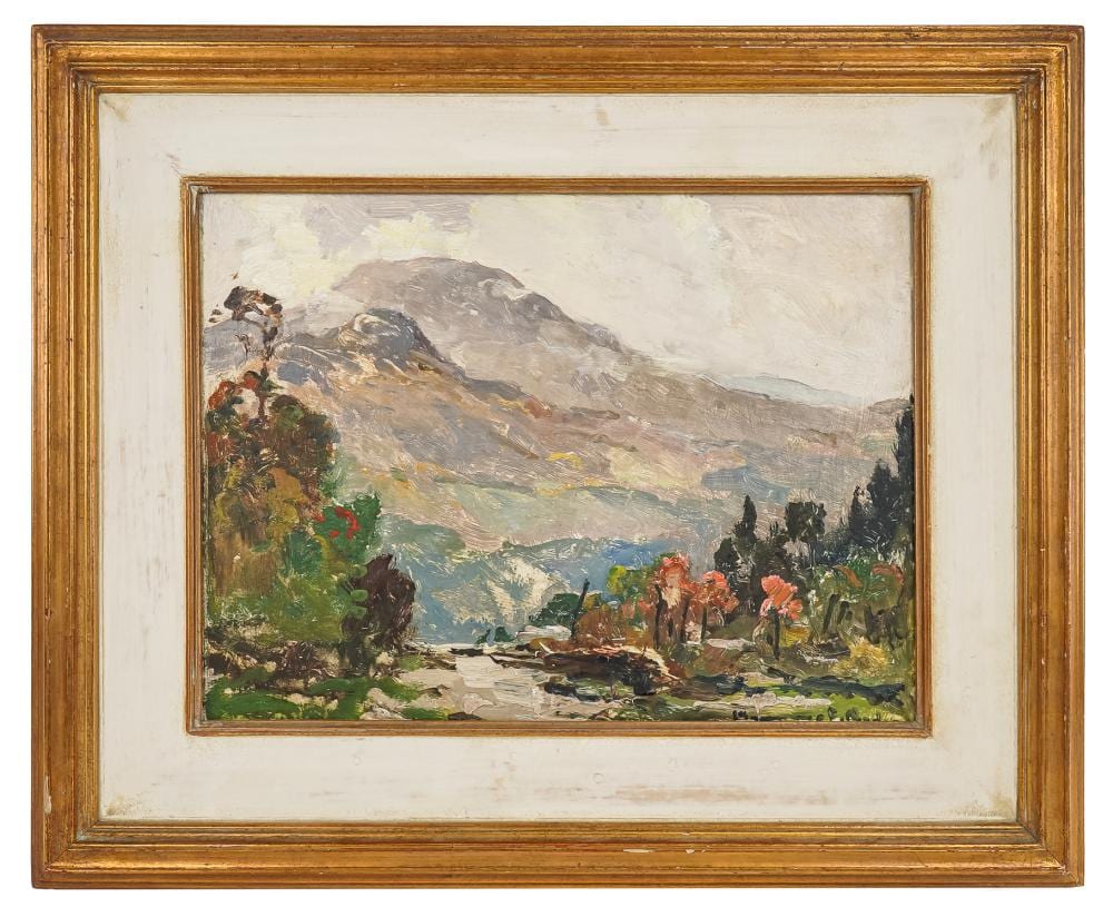 Chauncey Foster Ryder comparable auction result: chauncey foster ryder am 1868 1948 a view from stowe hollow