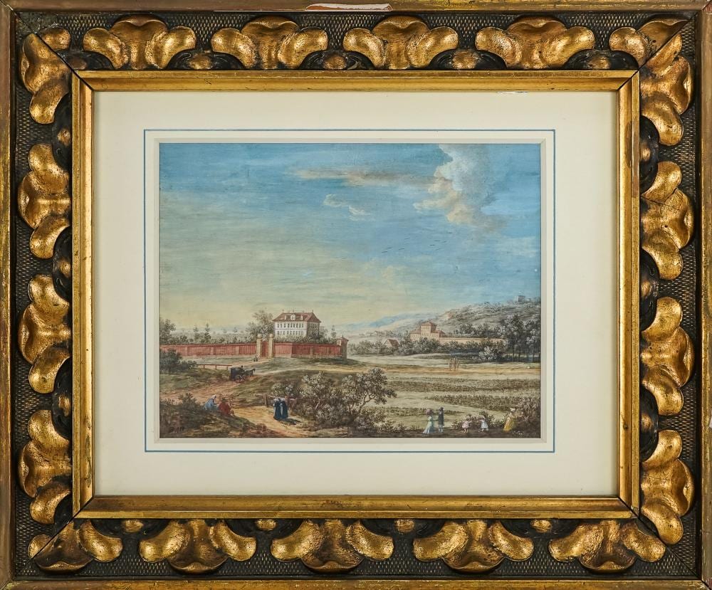 Franz (1821) Alt comparable auction result: franz alt au 1821 1914 chateau scene in gouache