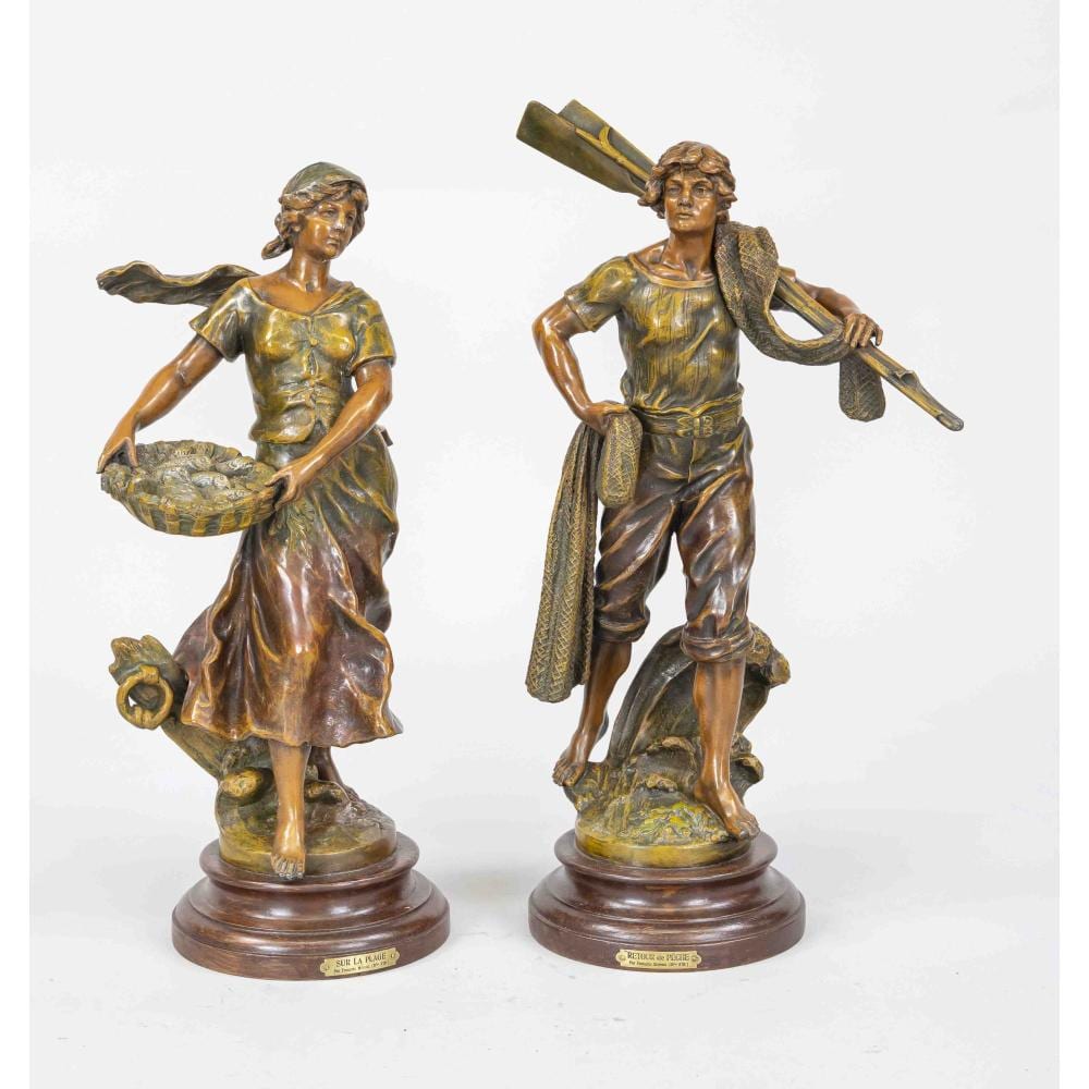 Hippolyte François Moreau comparable auction result: fran ois moreau 1858 1931 couple returning