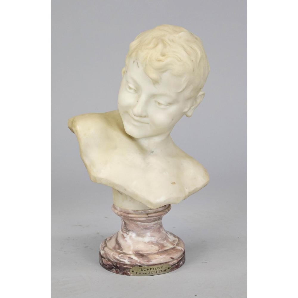 Emile Jespers comparable auction result: emile jespers 1862 1918 scherzo bust