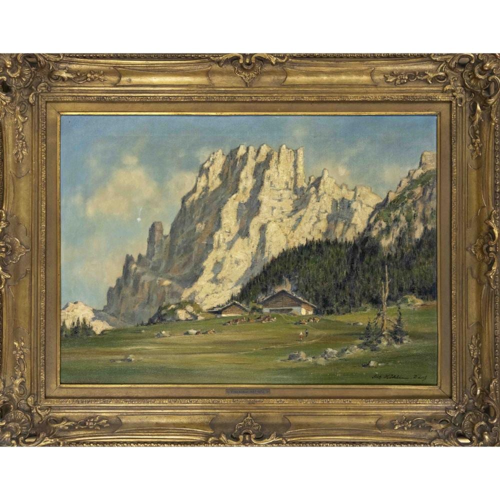 Fritz (1887) Köhler comparable auction result: fritz k hler 1887 1972 alpine panorama