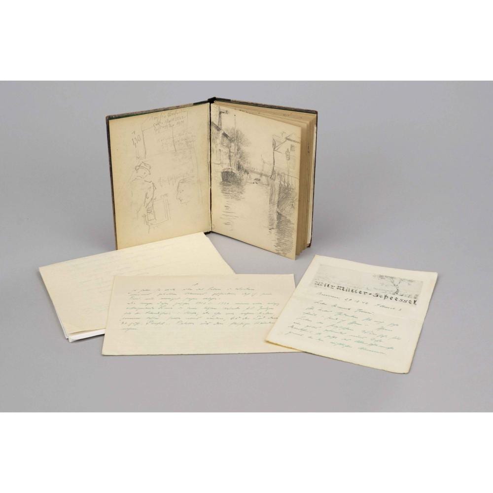 Ernst Müller-Scheeßel comparable auction result: ernst m ller scheessel 1863 1936 sketch