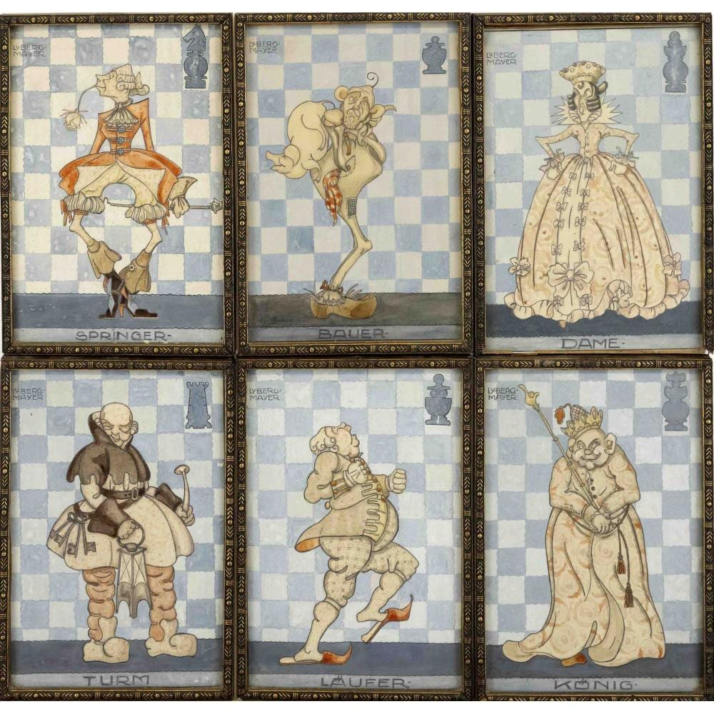 Carl (1868) Langhammer comparable auction result: carl langhammer 1868 1943 series of 6 w
