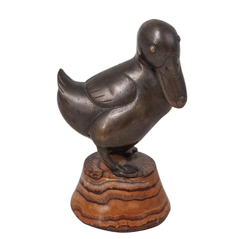 Georgij Dmitrievic Lavrov comparable auction result: georges lavroff russian 1895 1991 art deco bronze duck