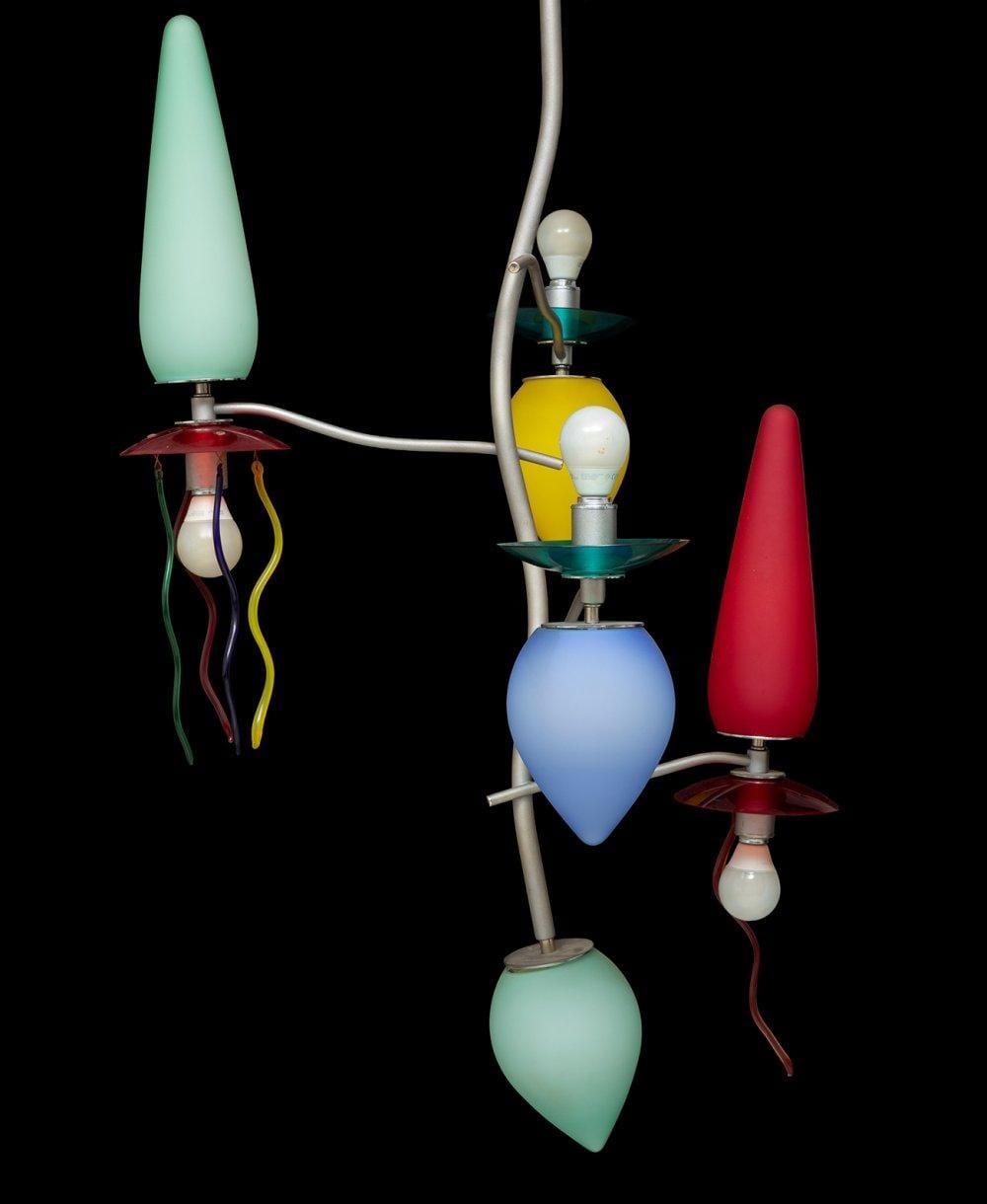 Andrea Anastasio comparable auction result: andrea anastasio rome 1961 for artemide ceiling lamp giocasta glass and metal presents venezia artemide label