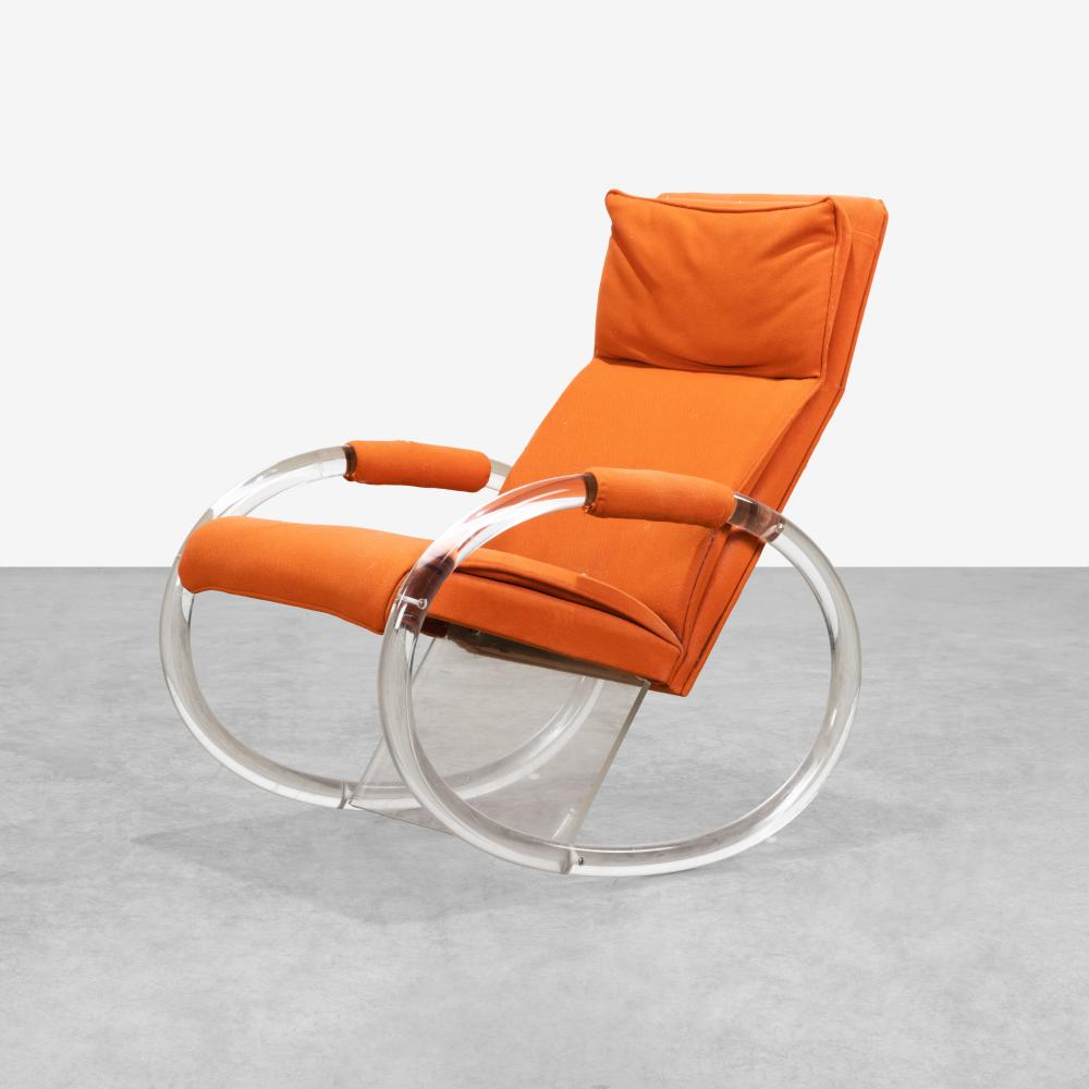 Charles Hollis Jones - Rocking Chair sold by Barton's Auction, lot 7 — auction record photograph