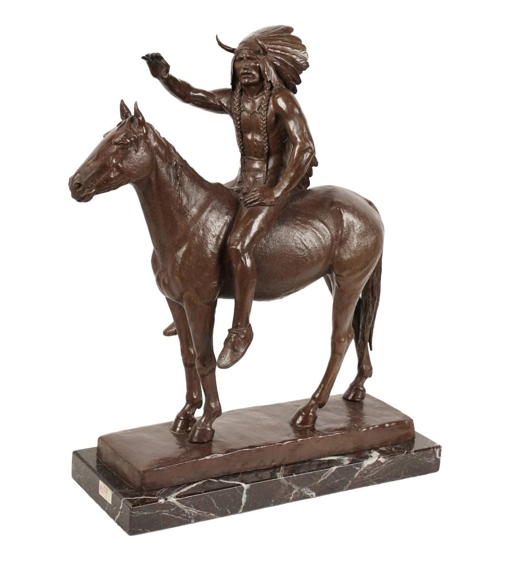 Cyrus Edwin Dallin comparable auction result: cyrus edwin dallin 1861 1944 the medicine man