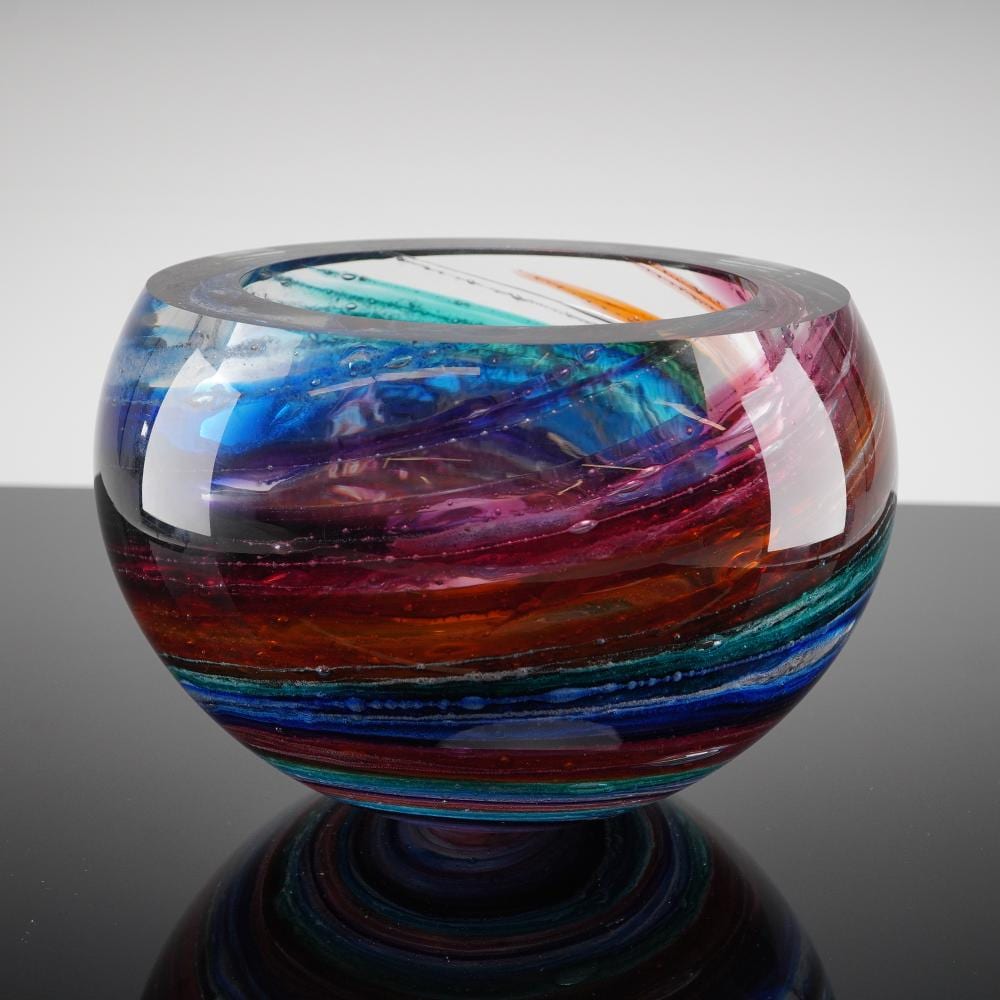 leon applebaum signed lava thick art glass bowl · Lion and Unicorn · 2026-01-04 Leon Applebaum comparable auction result: leon applebaum signed lava thick art glass bowl