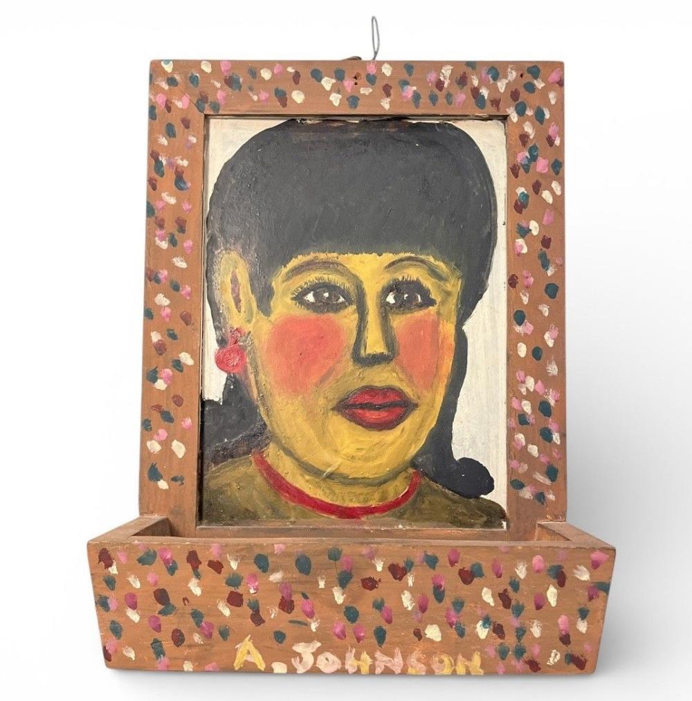 Anderson Johnson comparable auction result: anderson johnson american 1915 1998 folk art painting