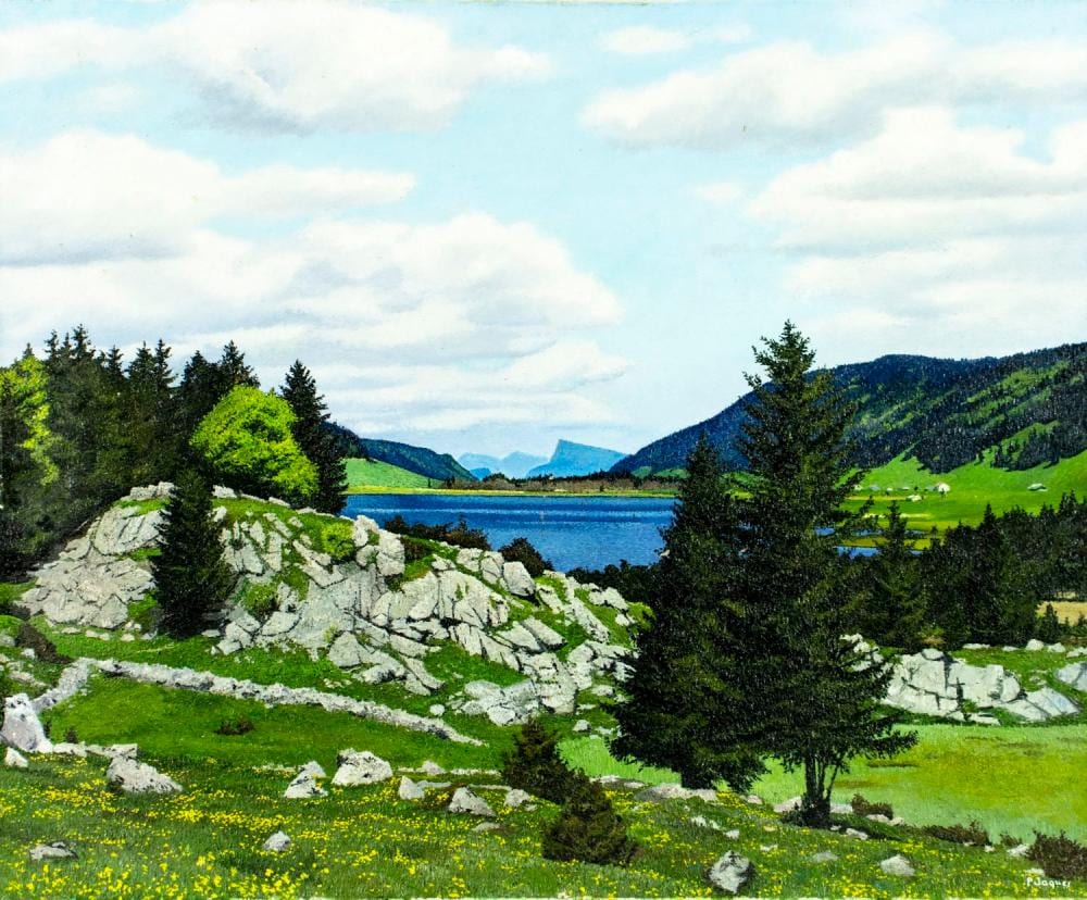 Pierre Jaques comparable auction result: pierre jaques swiss 1913 2000 oil painting