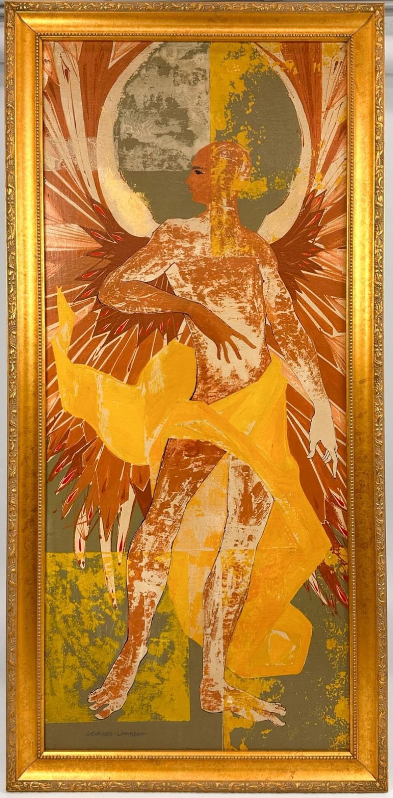 Georges Lambert comparable auction result: georges lambert 1919 1998 oil on board untitled angel