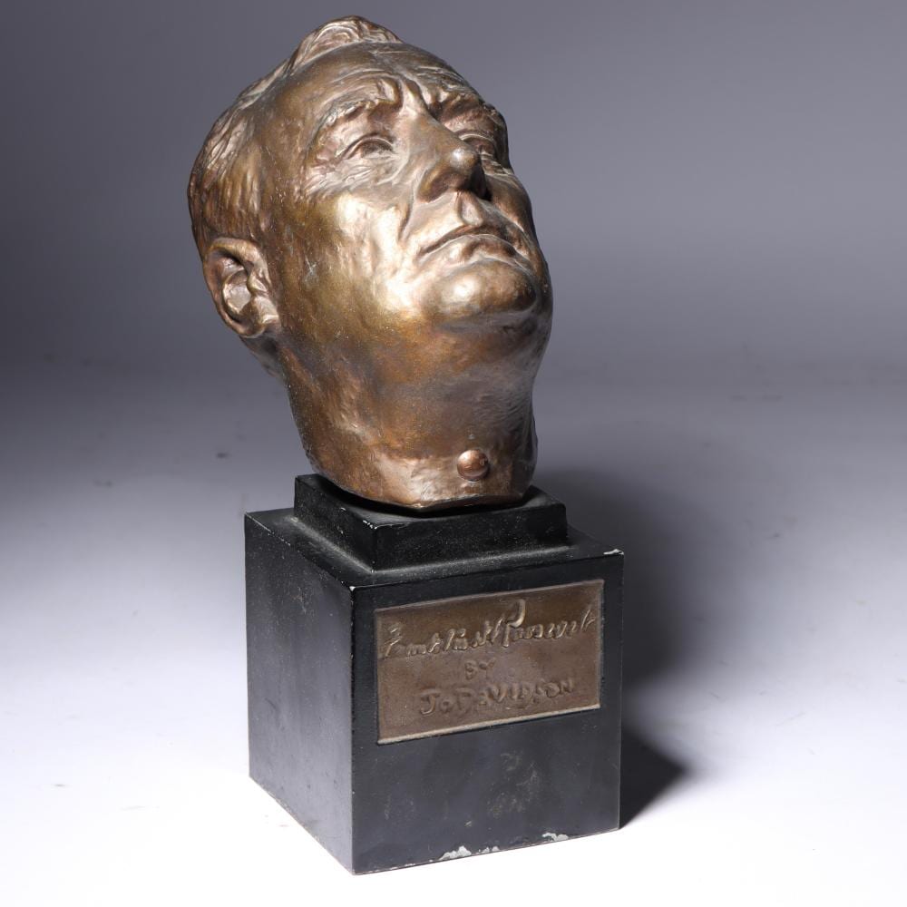 Josef Kienlechner comparable auction result: jo joseph davidson american 1883 1952 franklin delano roosevelt 1934 bronze bust sculpture 9 h x 5 1 4 w