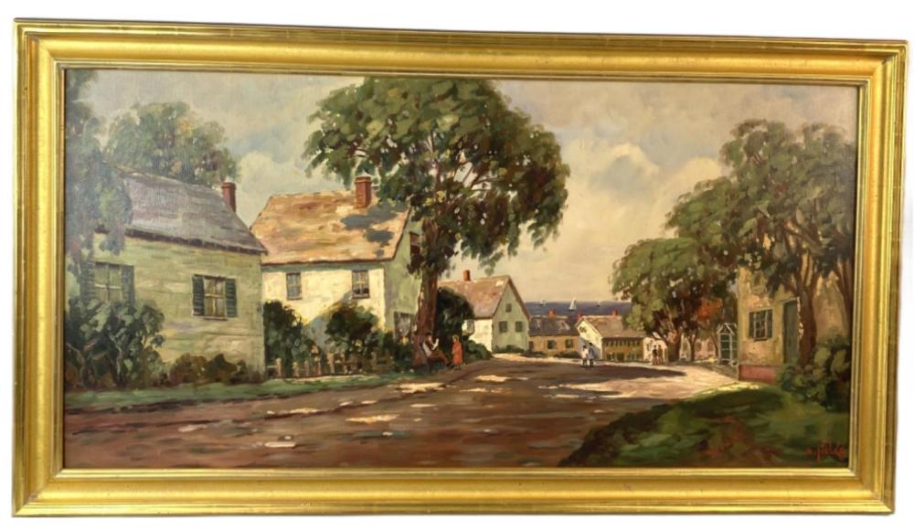 Alexander Nelke comparable auction result: alexander nelke 1894 1974 street scene