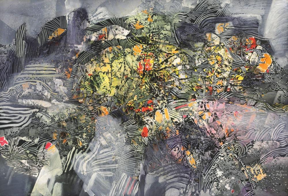 Raphael Scott Ahbeng comparable auction result: raphael scott ahbeng b 1939 2019 co existence i 2000