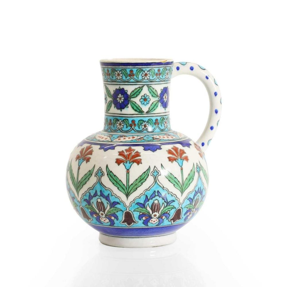 Theodore Deck comparable auction result: theodore deck french 1823 1891 a french iznik style jug