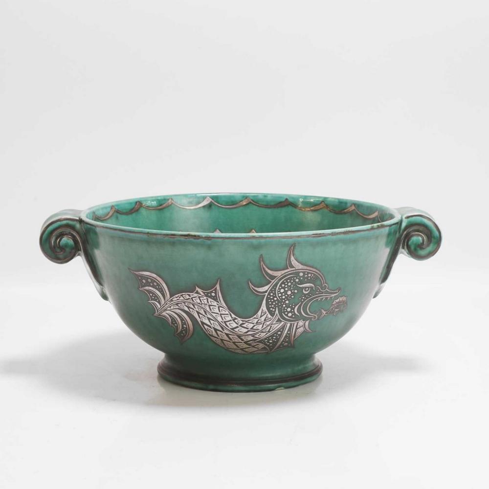 wilhelm k ge swedish 1889 1960 for gustavsberg a mottled green bowl · Sworders · 2026-01-27 Wilhelm Kåge comparable auction result: wilhelm k ge swedish 1889 1960 for gustavsberg a mottled green bowl