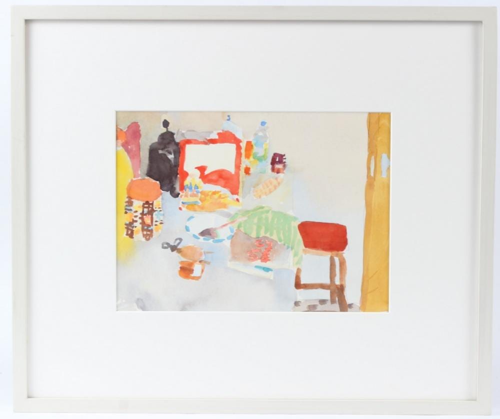Danny Markey comparable auction result: danny markey 1965 objects on a table watercolour 22 x 30cm