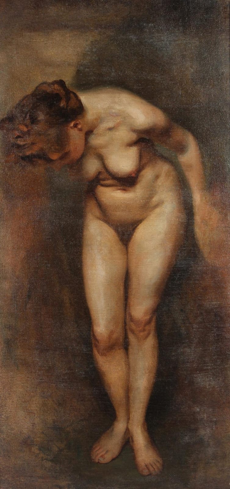 Albert LIPCZINSKI comparable auction result: albert lipczinski 1876 1974 leaning nude oil on canvas believed to be the artist s wife elizabeth 109