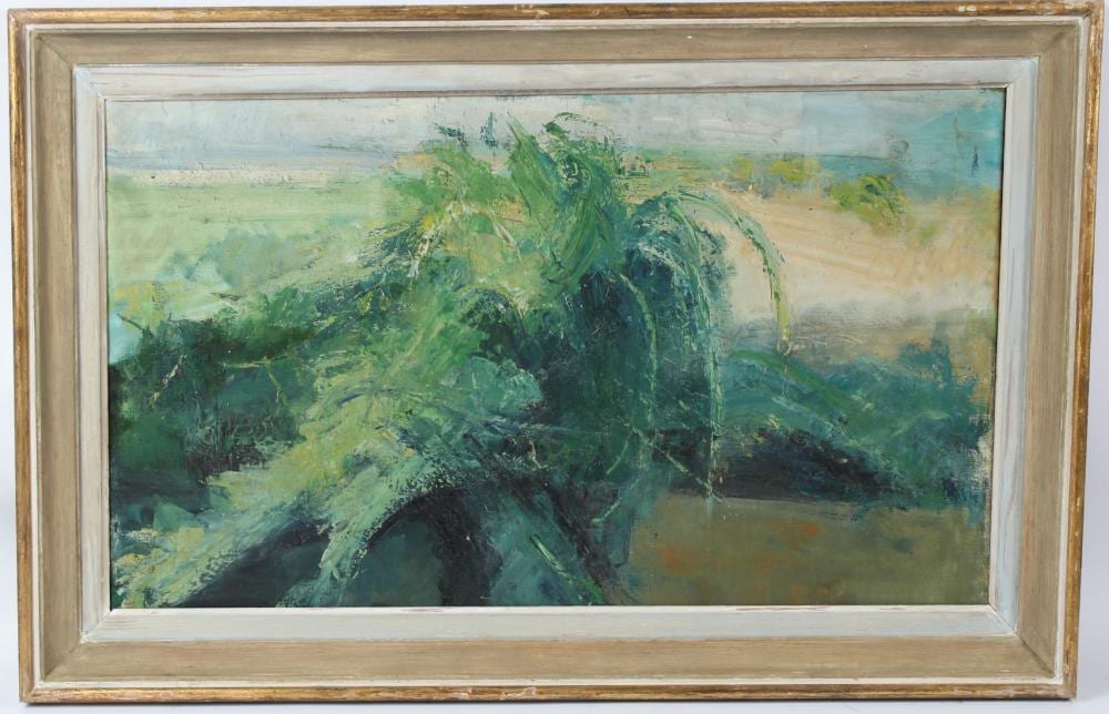 barbara robinson 1928 2024 abstract oil on canvas signed and dated 58 verso 44 x 75cm · John Nicholson's Fine Art Auctioneers & Valuers · 2026-01-14 Barbara Robinson comparable auction result: barbara robinson 1928 2024 abstract oil on canvas signed and dated 58 verso 44 x 75cm
