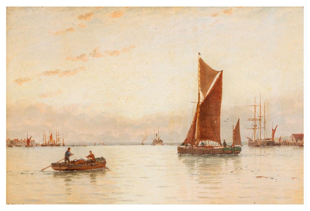 George Stanfield Walters comparable auction result: george stanfield walters british 1838 1924 on southampton water