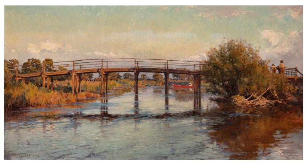 Alfred William Parsons comparable auction result: alfred william parsons british 1847 1920 bridge